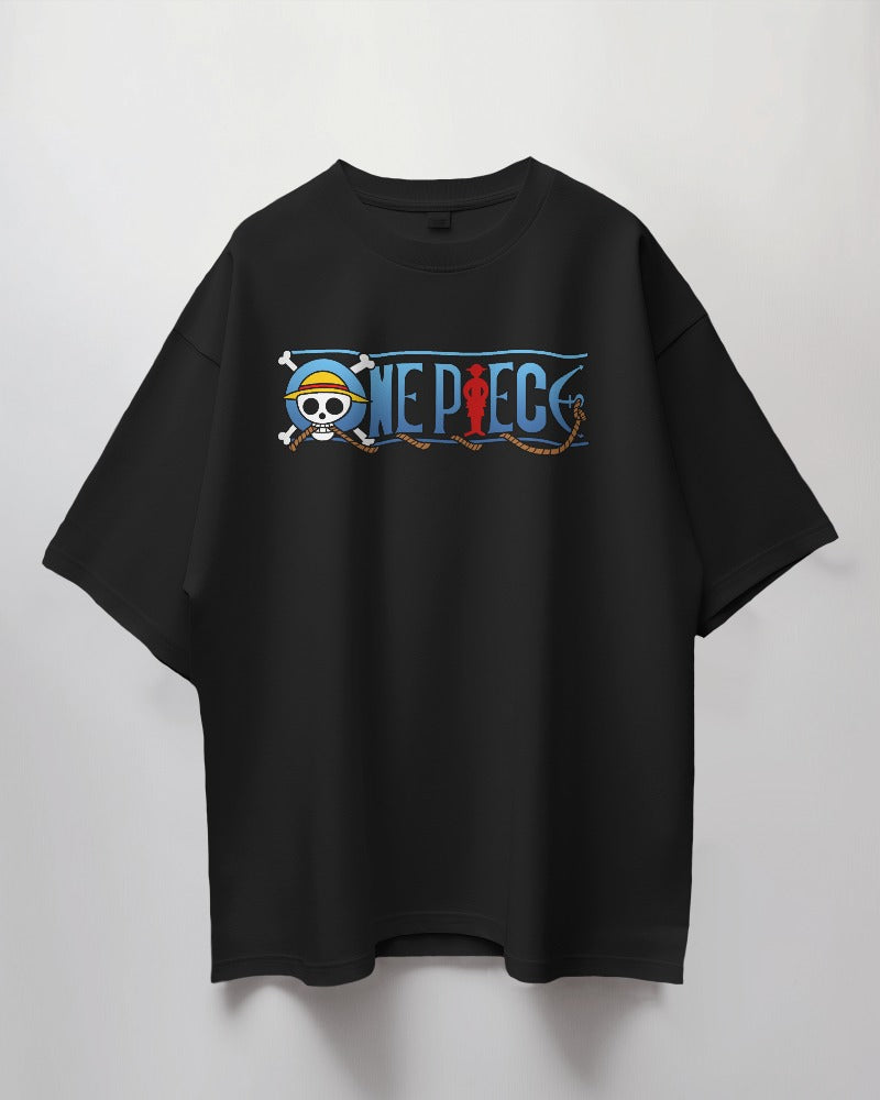 One Piece Oversized T-shirt Black